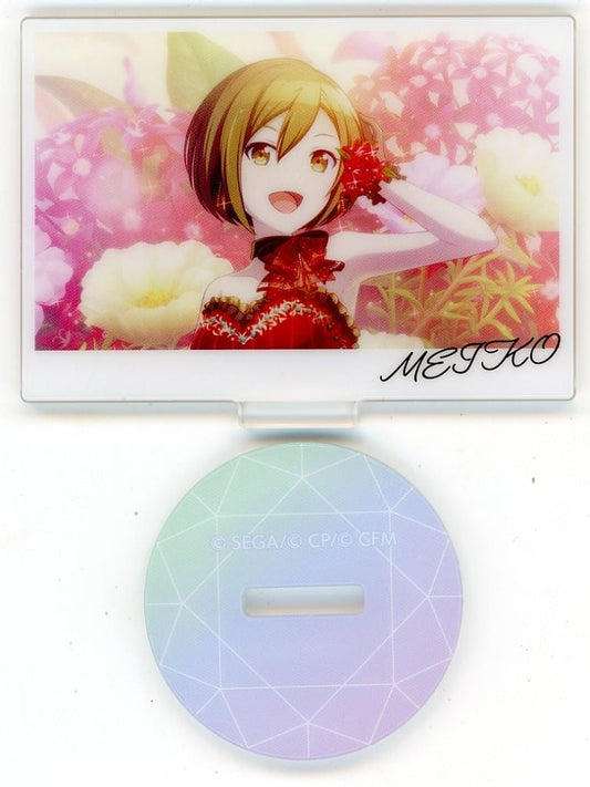 MEIKO Hatsune Miku: Colorful Stage! Anniversary Birthday Card Illustration Acrylic Stand Collection A Acrylic Stands [USED]