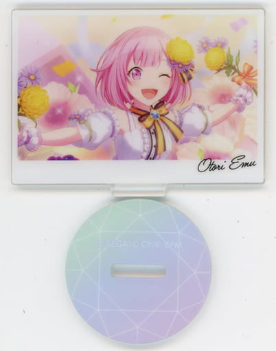 Emu Otori Hatsune Miku: Colorful Stage! Anniversary Birthday Card Illustration Acrylic Stand Collection C Acrylic Stands [USED]