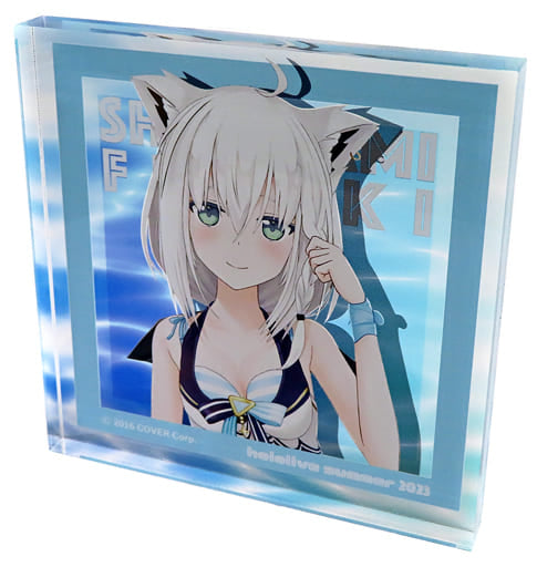 Shirakami Fubuki VTuber Hololive Acrylic Block Hololive Summer 2023 in Marui Exclusive Acrylic Stands [USED]
