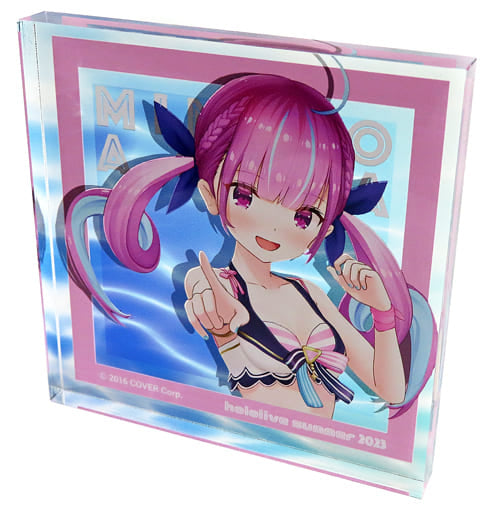 Minato Aqua VTuber Hololive Acrylic Block Hololive Summer 2023 in Marui Exclusive Acrylic Stands [USED]