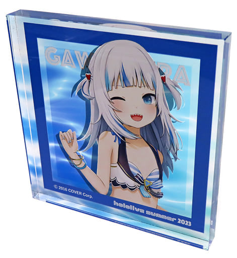 Gawr Gura VTuber Hololive Acrylic Block Hololive Summer 2023 in Marui Exclusive Acrylic Stands [USED]