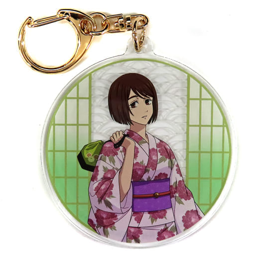 Ieiri Shouko Pull Jujutsu Kaisen Newly Drawn Illustration Kaigyoku Gyokusetsu Yukata Ver. Trading Acrylic Key Chains Asakusa Hanayashiki Limited Key Chain [USED]
