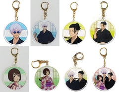 Suguru Getou, etc. Jujutsu Kaisen Newly Drawn Illustration Kaigyoku Gyokusetsu Yukata Ver. Trading Acrylic Key Chains Asakusa Hanayashiki Limited All 8 Types Set Key Chain [USED]