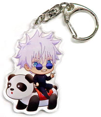 Satoru Gojo No Frame Jujutsu Kaisen Kaigyoku Gyokusetsu Chibi Chara Attraction Ver. Trading Acrylic Key Chains Asakusa Hanayashiki Limited Key Chain [USED]