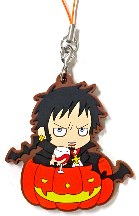 Trafalgar Law One Piece Tarukore Pumpkin Barrel Edition Rubber Strap Collection Key Chain [USED]