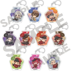 Osamu Dazai, etc. Bungo Stray Dogs Trading Acrylic Key Chains Ink Bottle All 10 Types Set Key Chain [USED]