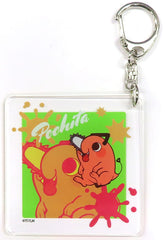 Chainsaw Man Pochita Acrylic Keychain Mini Character Chainsaw Man Animation Exhibition Limited Keychains [USED]