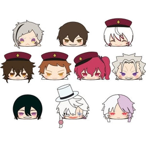 Osamu Dazai, etc. Bungo Stray Dogs Mochimochi Mascot Vol.4 All 10 Types Set Key Ring [USED]