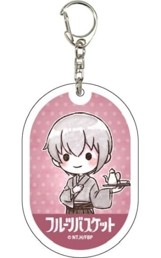 Souma Yuki Fruits Basket Retro Art Illustration Acrylic Key Chain 018 Key Chain [USED]