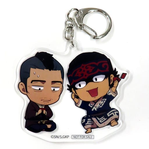 Toshiyuki Kadokura Kiraushi Golden Kamuy Newly Drawn Mini Character Acrylic Key Chain animate Limited Blu-ray/DVD Vol.10 Purchase Bonus Key Chain [USED]