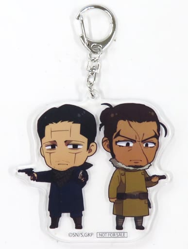 Kikuta Ariko Golden Kamuy Newly Drawn Mini Character Acrylic Key Chain animate Limited Blu-Ray/DVD Vol.11 Purchase Bonus Key Chain [USED]
