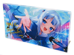 Gawr Gura VTuber Hololive English Gura Hololagram Acrylic Panel 4 Million Subscribers Celebration Acrylic Stands [USED]