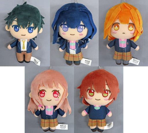 Masamune Makabe, etc. Masamune-kun's Revenge R Deformed Plush Toy All 5 Types Set Key Chain [USED]