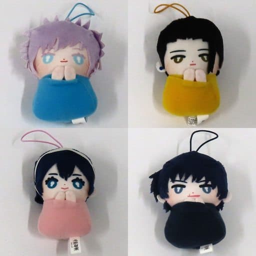 Fushiguro Touji, etc. Jujutsu Kaisen Swaddle Mascot Part1 All 4 Types Set Key Chain [USED]