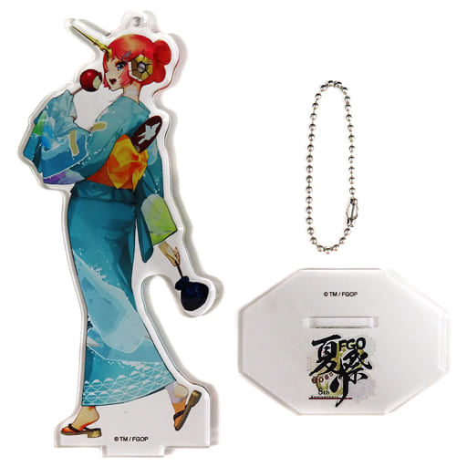 Saber/Frankenstein Fate/Grand Order By Servant Newly Drawn Illustration Acrylic Mascot B Fes. 2023 Summer Festival 8th Anniversary Limited Key Chain [USED]