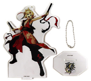 Saber/Mordred Fate/Grand Order By Servant Newly Drawn Illustration Acrylic Mascot B Fes. 2023 Summer Festival 8th Anniversary Limited Key Chain [USED]