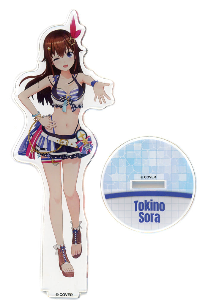 Tokino Sora VTuber Hololive 3D Acrylic Stand Summer Splash Party Ver. Hololive Summer 2023 Exclusive Acrylic Stands [USED]