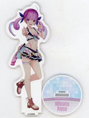 Minato Aqua VTuber Hololive 3D Acrylic Stand Summer Splash Party Ver. Hololive Summer 2023 Exclusive Acrylic Stands [USED]