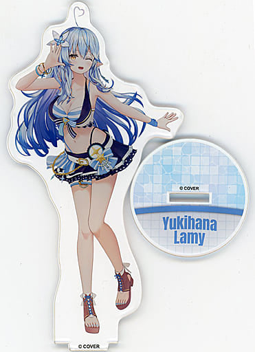Yukihana Lamy VTuber Hololive 3D Acrylic Stand Summer Splash Party Ver. Hololive Summer 2023 Exclusive Acrylic Stands [USED]