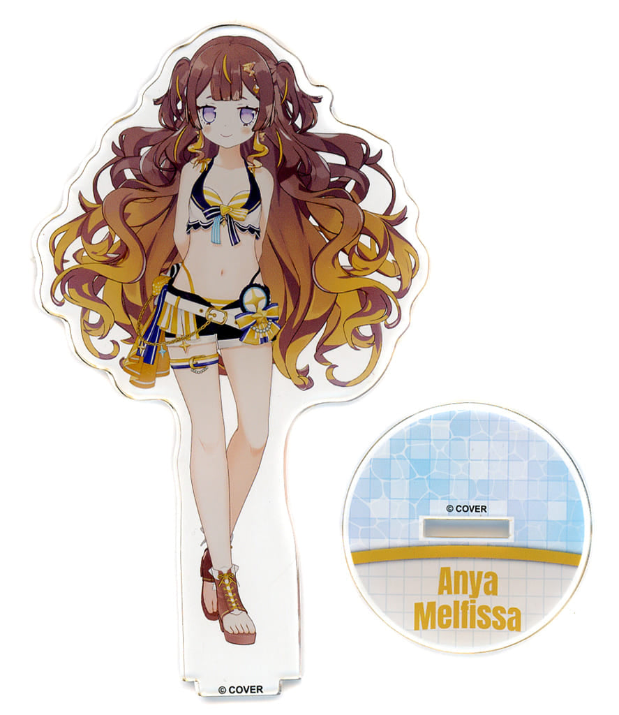 Anya Melfissa VTuber Hololive 3D Acrylic Stand Summer Splash Party Ver. Hololive Summer 2023 Exclusive Acrylic Stands [USED]