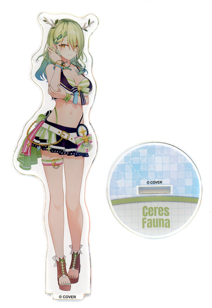 Fauna Ceres VTuber Hololive 3D Acrylic Stand Summer Splash Party Ver. Hololive Summer 2023 Exclusive Acrylic Stands [USED]