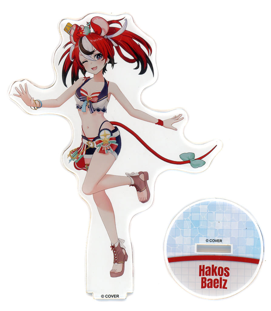Hakos Baelz VTuber Hololive 3D Acrylic Stand Summer Splash Party Ver. Hololive Summer 2023 Exclusive Acrylic Stands [USED]