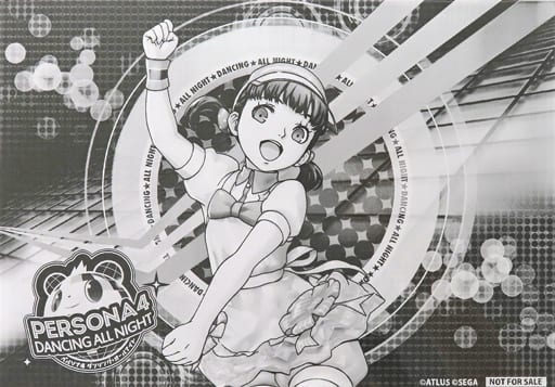 Persona 4: Dancing All Night Nanako Dojima Monochrome Acrylic Plate Beak Takarajima Exclusive PS Vita Software Purchase Bonus Acrylic Stands [USED]