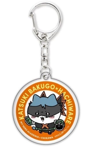 My Hero Academia X Chiikawa: Nanka Chiisakute Kawaii Yatsu Katsuki Bakugo Hachiware Chiikawa Kuji Acrylic Stand & Keychain Chiikawa Market Pop Up Store Exclusive Keychains [USED]