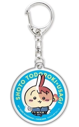 My Hero Academia X Chiikawa: Nanka Chiisakute Kawaii Yatsu Shoto Todoroki Rabbit Chiikawa Kuji Acrylic Stand & Keychain Chiikawa Market Pop Up Store Exclusive Keychains [USED]