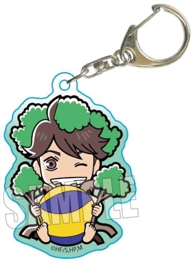 Toru Oikawa Forest Haikyu!! Gyugyutto Acrylic Key Chain Key Ring [USED]