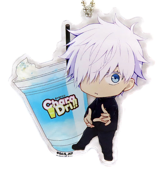 Satoru Gojo Uniform Jujutsu Kaisen Kaigyoku Gyokusetsu Charadori!! Acrylic Key Chain Chara Dori!! Limited Key Chain [USED]