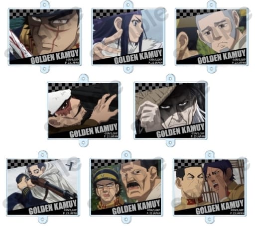 Asirpa, etc. Golden Kamuy Trading Tsunagaru! Acrylic Charm All 8 Types Set Charm [USED]