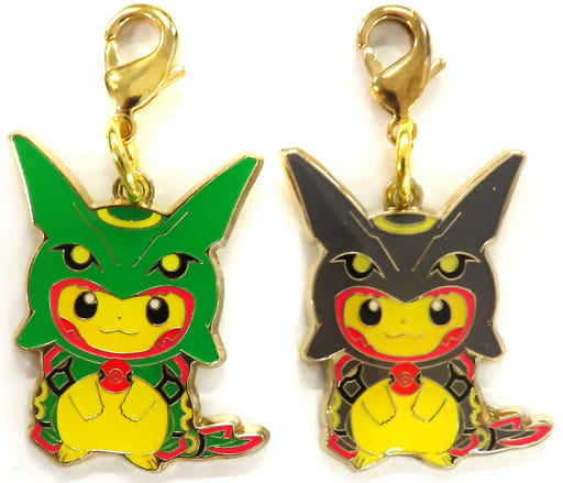 Pikachu Wearing Rayquaza Poncho Pokemon Charm Set Pokemon Center Limited Charm [USED]