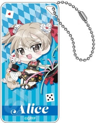 Shimada Alice GIRLS und PANZER das Finale Mochikko Casino Domiteria Key Chain Jr. Key Ring [USED]