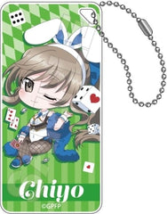 Chiyo Shimada GIRLS und PANZER das Finale Mochikko Casino Domiteria Key Chain Jr. Key Ring [USED]