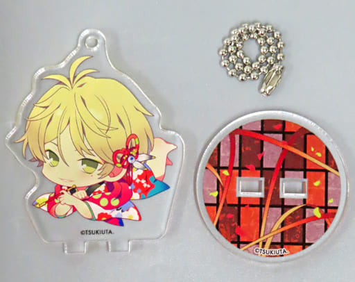 Yayoi Haru Tsukiuta 10th Anniversary Project Trading Acrylic Stand Key Chain Duet Cd Ver. animatecafe Tsukiuta. 10th Anniversary Cafe 2023 in July Limited Key Chain [USED]