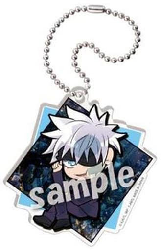 Satoru Gojo Jujutsu Kaisen Pita! Deformed Battle! Acrylic Key Chain Key Chain [USED]