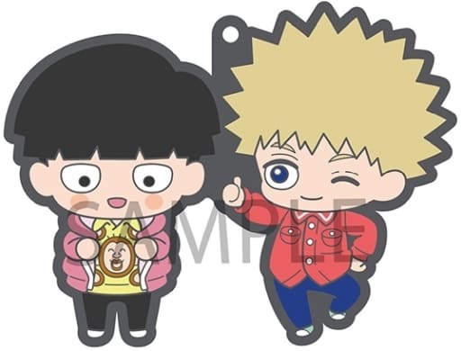 Shigeo Kageyama Teruki Hanazawa Mob Psycho 100 III Buddycolle Rubber Mascot Key Ring [USED]