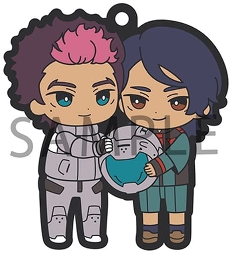 Guel Lauda Mobile Suit Gundam: The Witch from Mercury Buddycolle Rubber Mascot Vol.2 Key Ring [USED]