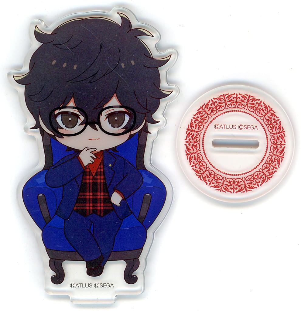 Persona Series Protagonist Persona 5 SD Acrylic Stand ESCRIT Collaboration Buffet Welcome to the Velvet Room Party Exclusive Acrylic Stands [USED]