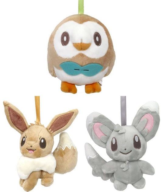 Minccino, etc. Pokemon Ichiban Kuji Plush Mascot Fantasy Closet Prize D All 3 Types Set Mascot [USED]