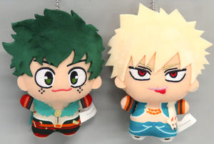 Izuku Midoriya Katsuki Bakugo Fantasy Costume Ver. My Hero Academia Chibigurumi Weekly Shonen Jump September 4, 2023 Issue Service For All Applicants 2 Piece Set Key Chain [USED]