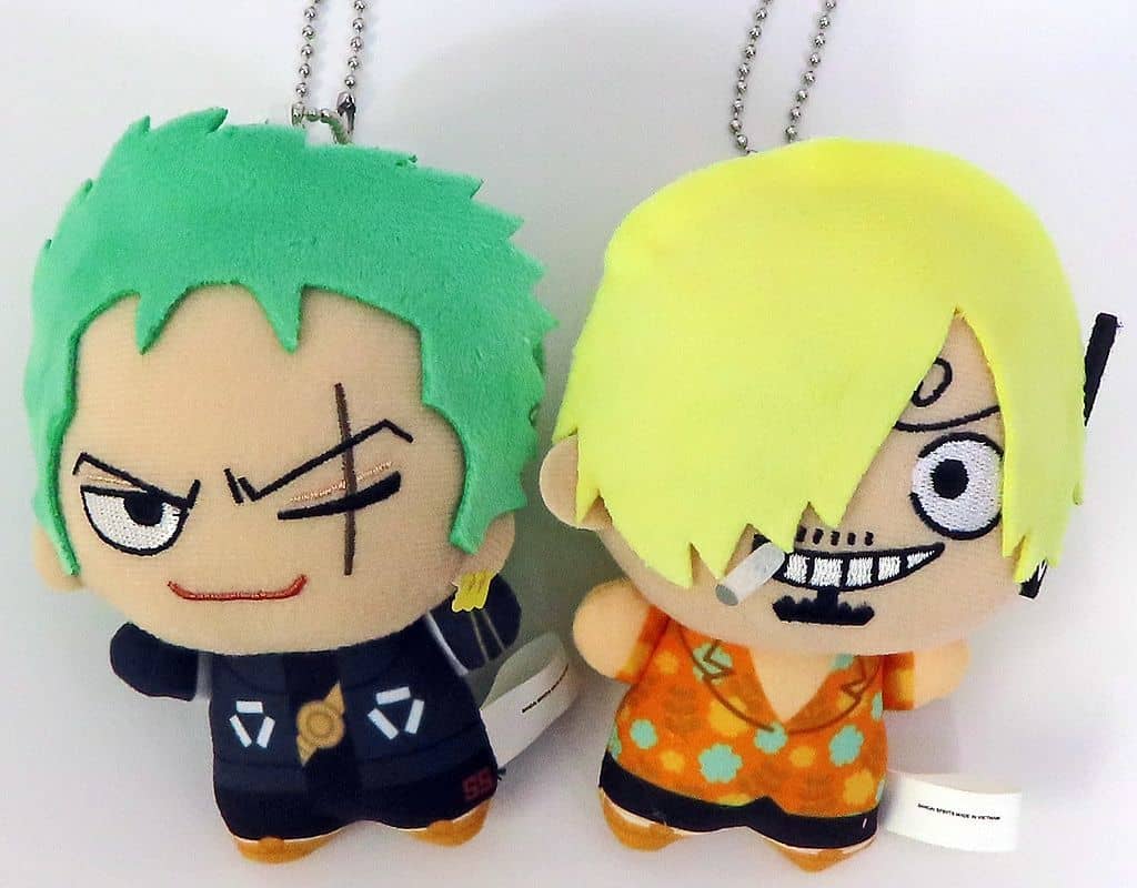 Roronoa Zoro Sanji One Piece Chibigurumi Weekly Shonen Jump September 4, 2023 Issue Limited Service For All Applicants 2 Piece Set Mascot [USED]