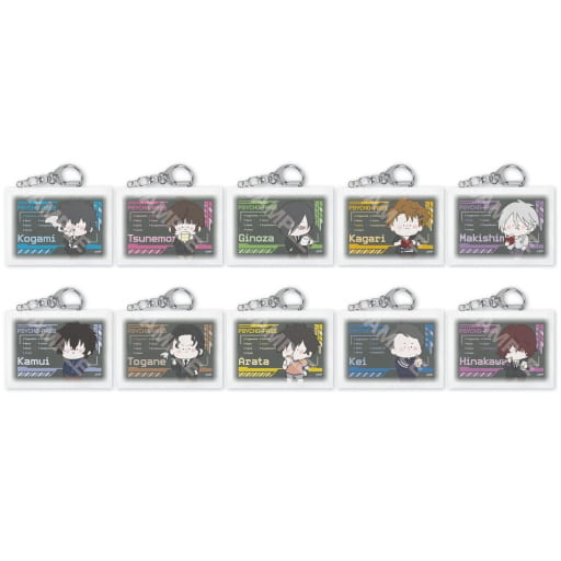 Shinya Kougami, etc. Psycho-Pass Chirucolle 01 Miniature Canvas Key Chain All 10 Types Set Key Chain [USED]