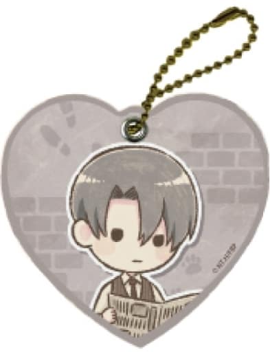 Souma Hatori Fruits Basket Retro Art Illustration Chara Leather Charm 02 Charm [USED]
