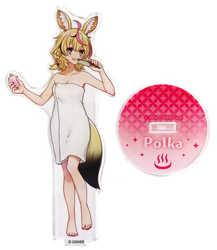 Polka Omaru VTuber Hololive Life-Scale Acrylic Stand Post-Bath Version Gokurakuyu Raku SPA Collaboration Vol.3 Fulolife Exclusive Acrylic Stands [USED]