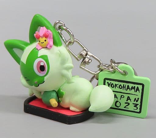 Sprigatito Pokemon Figure Keychain Pokemon World Championships 2023 Limited Key Chain [USED]