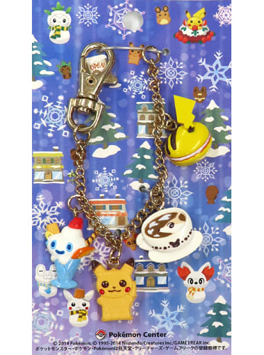 Pikachu Ginger Cookies Pokemon Bag Charm Sweets Picnic Pokemon Center Limited Charm [USED]