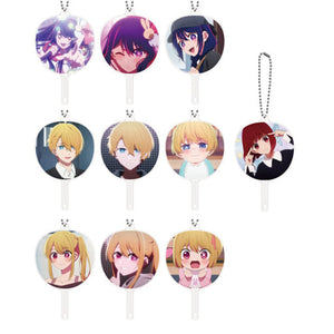 Ai Hoshino, etc. Oshi No Ko Trading Fan Fan Keychain C102 Limited All 10 Types Set Key Chain [USED]