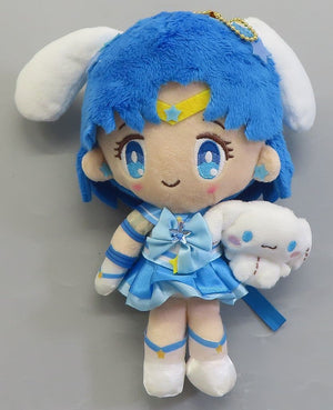 Eternal Sailor Mercury Cinnamoroll Sailor Moon Cosmos X Sanrio Characters Mascot Holder Key Chain [USED]